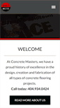 Mobile Screenshot of concretemasters-ga.com